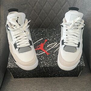 Jordan Men's White and Black High-Top Sneakers